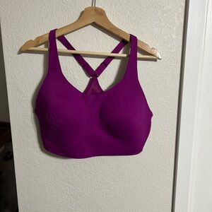 NEW ATHLETA LIGHTLY PADDED ADVANCE SPORTS HIGH IMPACT RACERBACK Magenta BRA 40D